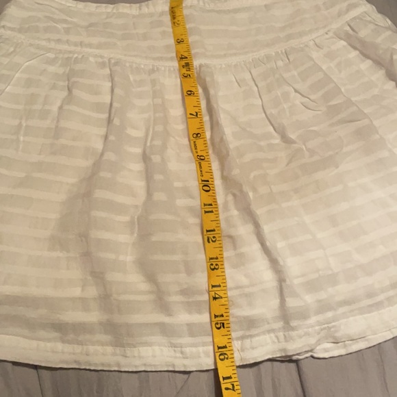 White Striped Lined Skirt Size 6 - Picture 8 of 8